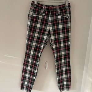 Plaid skinny Pants